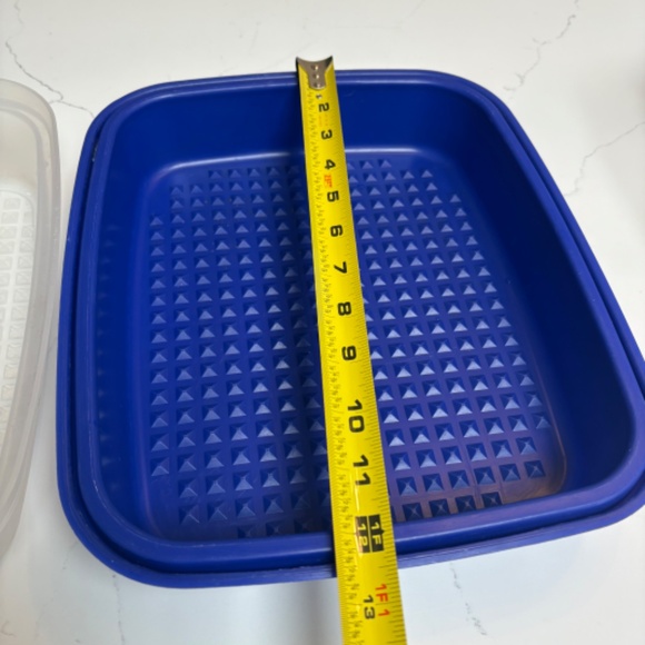 Tupperware Blue Season serve meat marinader Container with Lid 1294 1295 - Picture 8 of 9